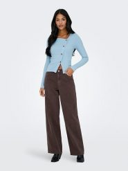 JDY Koszulka "Freya" w kolorze błękitnym rozmiar: XL. Niebieskie bluzki damskie JDY, xl, bez wzorów, prążkowane, bez kołnierzyka. Za 65.38 zł.