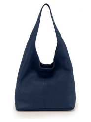 Anna Morellini Skórzany shopper bag "Tarquinia" w kolorze granatowym - 32 x 32 x 16 cm rozmiar: onesize. Niebieskie shopper bag damskie Anna Morellini, bez wzorów, z materiału, na ramię, bez dodatków. Za 301.48 zł.