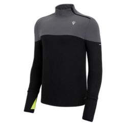 Sweter 1/4 zip Macron Run Fcc Barney. Czarne swetry męskie Macron, na zimę, m, bez wzorów, bez kołnierzyka. Za 339.00 zł.