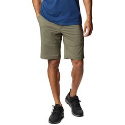 Spodenki męskie Columbia Tech Trail. Zielone szorty męskie Columbia, bez kołnierzyka. Za 209.99 zł.