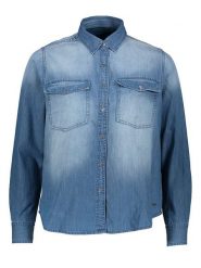 Pepe Jeans Koszula dżinsowa w kolorze niebieskim rozmiar: L. Niebieskie koszule damskie Pepe Jeans, l, bez wzorów, z bawełny, bez kołnierzyka, bez ramiączek. Za 166.88 zł.