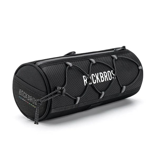 Torba rowerowa 1,5 l na kierownicę wodoodporna. Czarne torebki klasyczne damskie ROCKBROS, bez wzorów, z materiału, bez dodatków. Za 274.99 zł.