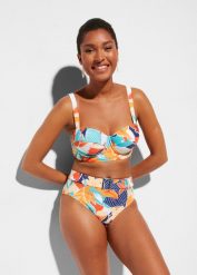 Bikini na fiszbinach (2 części). Białe bikini damskie bonprix, bez wzorów. Za 169.99 zł.