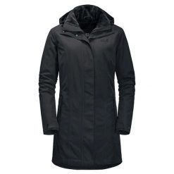 Płaszcz damski Jack Wolfskin madison avenue. Czarne płaszcze damskie Jack Wolfskin, l, bez wzorów, z materiału, street. Za 1,249.00 zł.