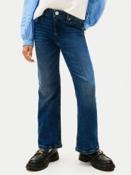 Tommy Hilfiger Jeansy KG0KG08959 Granatowy Flare Fit. Niebieskie spodnie dziewczęce Tommy Hilfiger, z bawełny. Za 249.99 zł.