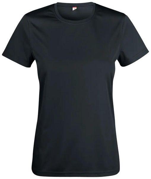 Clique Basic Active-T Women – sportowa koszulka z poliestru. Czarne bluzki sportowe damskie CLIQUE, m, z poliesteru, bez kołnierzyka, bez ramiączek. Za 101.60 zł.