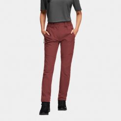 Spodnie trekkingowe damskie Alpinus Marmore materiał z filtrem UPF50+. Czerwone spodnie dresowe damskie Alpinus, na lato, bez wzorów, z materiału. Za 199.00 zł.