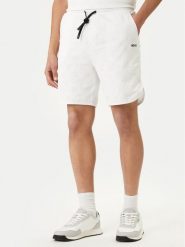 BOSS Szorty sportowe Member 50558883 Biały Relaxed Fit. Białe szorty męskie Boss, bez wzorów, z bawełny, sportowe. Za 679.99 zł.