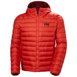 Kurtka z kapturem Helly Hansen Verglas Down 2.0. Czerwone kurtki męskie Helly Hansen, bez wzorów, z puchu, sportowe, z kapturem. W wyprzedaży za 1,099.65 zł.