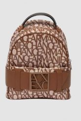 ARMANI EXCHANGE Mały brązowy plecak. Brązowe plecaki damskie Armani Exchange, bez wzorów. W wyprzedaży za 499.99 zł.