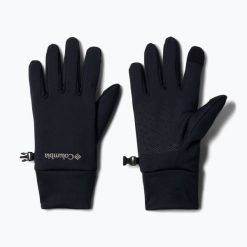 Rękawiczki trekkingowe męskie Columbia Point Park Fleece. Czarne rękawiczki męskie Columbia, bez wzorów. Za 89.18 zł.