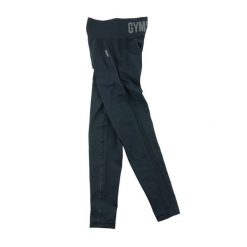 Second life - Legginsy damskie Flex High Gymshark czarne - Jak nowy. Czarne legginsy damskie Gymshark, l, bez wzorów, z materiału. Za 106.46 zł.