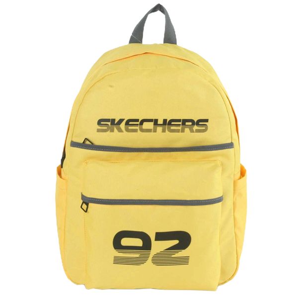 Plecak unisex Skechers Downtown Backpack pojemność 20 L. Żółte plecaki damskie Skechers, bez wzorów, z materiału, sportowe. Za 89.99 zł.