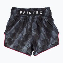 Spodenki treningowe Fairtex Muay Thai Shorts BS1901 "Stealth". Czarne szorty damskie FAIRTEX, bez wzorów, z materiału, klasyczne. Za 299.99 zł.