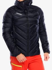 Kurtka puchowa męska Mammut Taiss IN Hooded Jacket. Czarne kurtki męskie Mammut, m, bez wzorów, z materiału, bez kaptura. Za 2,046.45 zł.