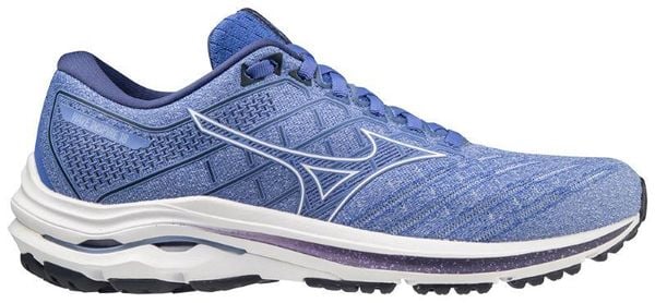 Buty do biegania damskie Mizuno Wave Inspire 18 amparo blue/white/deep cobalt. Niebieskie obuwie do biegania damskie Mizuno, mizuno wave. Za 269.99 zł.