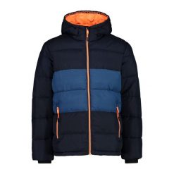 Kurtka puchowa męska CMP 32Z2957. Niebieskie kurtki męskie CMP, na zimę, m, bez wzorów, z puchu, sportowe, bez kaptura. Za 349.99 zł.