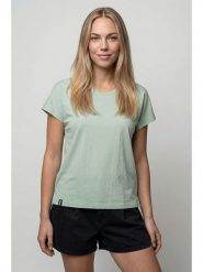 Alife and kickin Koszulka "Sofia" w kolorze miętowym rozmiar: M. Zielone bluzki damskie Alife and Kickin, m, bez wzorów, z bawełny, bez kołnierzyka, bez ramiączek. Za 43.99 zł.