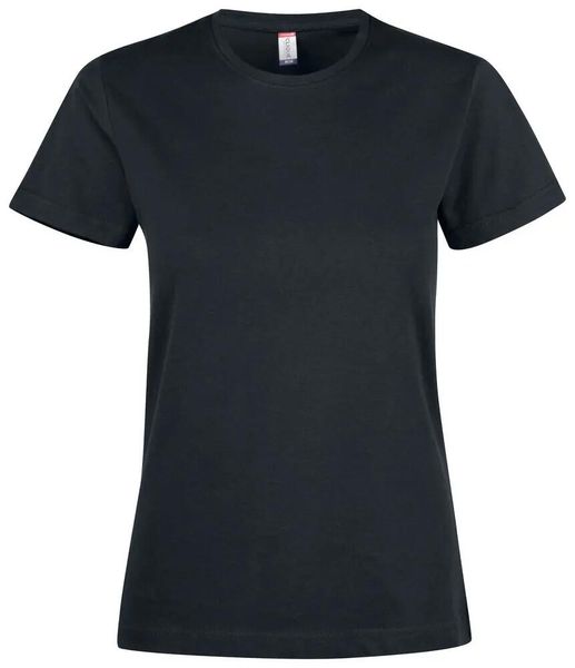 Clique Premium Fashion-T Women – Premium damski T-shirt z bawełny. Czarne t-shirty damskie CLIQUE, xl, bez wzorów, z bawełny, bez kołnierzyka. Za 118.39 zł.