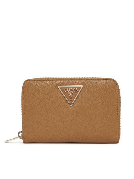 Guess Portfel SWBG85 00140 Brązowy. Brązowe portfele damskie Guess, z aplikacjami, ze skóry. Za 129.99 zł.