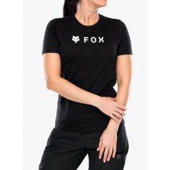 Koszulka szybkoschnąca damska Fox Absolute SS Tech Tee. Czarne bluzki sportowe damskie FOX, bez wzorów, bez ramiączek. Za 140.99 zł.