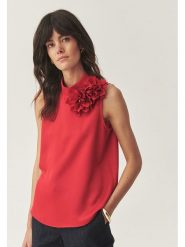 TATUUM Bluzka w kolorze czerwonym rozmiar: 36. Czerwone bluzki damskie Tatuum, bez wzorów, bez kołnierzyka, bez ramiączek. Za 147.91 zł.
