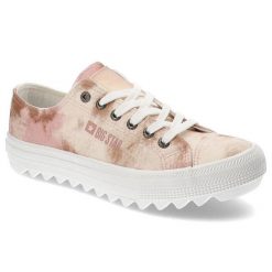 Beżowe Trampki Big Star Modne Buty Damskie. Brązowe trampki i tenisówki damskie Big Star, bez wzorów, z materiału. Za 149.00 zł.