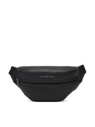 Tommy Hilfiger Saszetka nerka Th Woven Bum Bag AM0AM13634 Czarny. Czarne saszetki męskie Tommy Hilfiger, ze skóry. Za 299.99 zł.