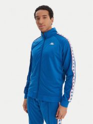 Kappa Bluza Banda Anniston 301EFU0 Niebieski Slim Fit. Niebieskie bluzy bez kaptura męskie Kappa, m, z syntetyku. Za 179.99 zł.
