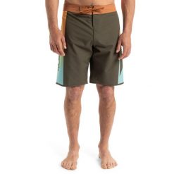 Spodenki boardshort dla Mężczyzn SURFSILK HOLMES 20" Brązowy. Brązowe szorty męskie Quiksilver, bez wzorów, z elastanu. Za 319.99 zł.