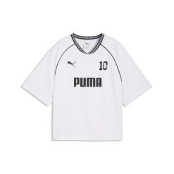Damska luźna koszulka PUMA Sport PUMA. Białe bluzki sportowe damskie Puma, bez kołnierzyka, bez ramiączek. Za 159.00 zł.