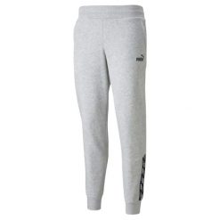 Spodnie damskie Puma Power Pants FL szare. Szare spodnie sportowe damskie Puma, s, z bawełny, na fitness i siłownię. Za 135.99 zł.