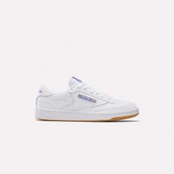 Męskie buty sportowe tęczowe przeszycie CLUB C 85. Białe buty sportowe na co dzień męskie Reebok, z gumy, bez zapięcia, trekkingowe, Reebok Club. Za 324.00 zł.