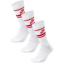 Skarpety Unisex Dla Dorosłych Sportswear Essential DriFIT Everyday Crew (zestaw. Białe skarpetki damskie Nike, bez wzorów. Za 119.99 zł.