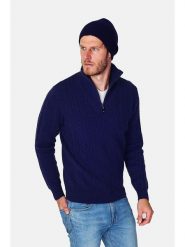 William de Faye Czapka beanie w kolorze granatowym rozmiar: onesize. Niebieskie czapki męskie William De Faye, bez wzorów, z materiału, sportowe. Za 56.99 zł.