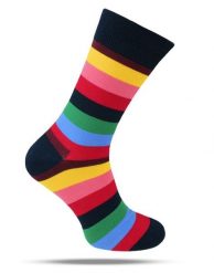 Tematyczne Skarpetki Bawełniane - Tęcza. Skarpetki męskie His Story, bez wzorów, z bawełny. Za 34.99 zł.