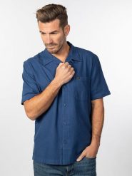 Lee Koszula - Regular fit - w kolorze granatowym rozmiar: M. Niebieskie koszule męskie Lee, m, bez wzorów, z bawełny, bez kołnierzyka, bez ramiączek. Za 61.60 zł.