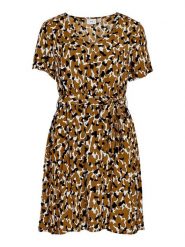 Vila Sukienka w kolorze jasnobrązowym rozmiar: 38. Brązowe sukienki damskie Vila, na co dzień, s, bez wzorów, z tkaniny, klasyczne, bez kołnierzyka, bez ramiączek, midi, proste. Za 70.08 zł.