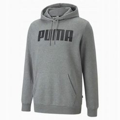 Bluza Męska Puma ESS Hoody FL Big. Szare bluzy z kapturem męskie Puma, m. Za 171.60 zł.