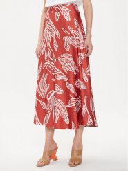Tatuum Spódnica midi Sati T2407.173 Pomarańczowy Regular Fit. Brązowe spódniczki damskie Tatuum, bez wzorów, z wiskozy, midi. Za 469.99 zł.
