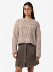 Noisy may Sweter w kolorze beżowym rozmiar: XS. Brązowe swetry klasyczne damskie Noisy may, xs, ze splotem, bez kołnierzyka. Za 82.83 zł.