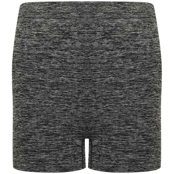 Bezszwowe Spodenki Damskie. Szare szorty damskie TOMBO, bez wzorów, z elastanu, z podwyższonym stanem. Za 70.99 zł.