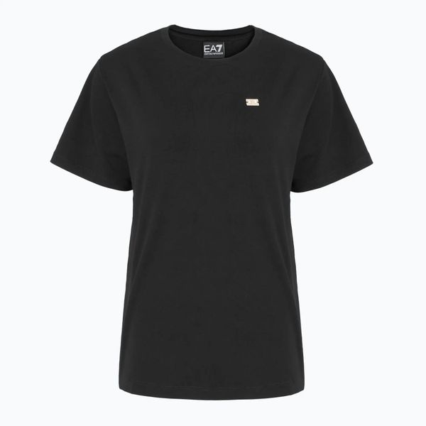Koszulka damska EA7 Emporio Armani Train Core Lady. Czarne topy sportowe damskie EA7 Emporio Armani, l, bez wzorów, z bawełny, bez ramiączek. Za 199.99 zł.
