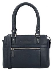 HIDE & STITCHES Skórzana torebka w kolorze granatowym - 35 x 22 x 8 cm rozmiar: onesize. Niebieskie torebki klasyczne damskie HIDE & STITCHES, bez wzorów, z materiału, bez dodatków. Za 282.99 zł.