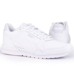 Buty męskie sportowe do chodzenia Puma ST RUNNER v3 L. Białe buty sportowe na co dzień męskie Puma, z gumy, bez zapięcia, trekkingowe. W wyprzedaży za 230.00 zł.