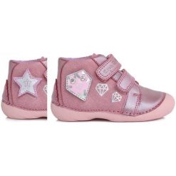 D-D-step dziewczęce botki z wymiennymi aplikacjami 20 różowy. Czerwone botki dziewczęce D-D-Step, z aplikacjami, bez ramiączek. Za 169.00 zł.