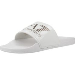 Sandały EMPORIO ARMANI SCARPE BEACHWEAR Biały. Białe sandały damskie EA7, bez wzorów, z syntetyku, bez obcasa. Za 177.99 zł.