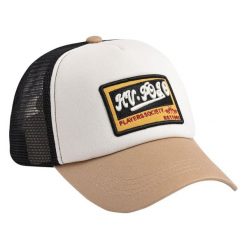 Czapka z daszkiem HV Polo Carol. Brązowe czapki z daszkiem damskie HV POLO, bez wzorów. Za 158.00 zł.