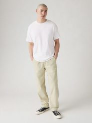 Levi's Spodnie w kolorze beżowym rozmiar: L. Brązowe spodnie materiałowe męskie Levi's, bez wzorów, z materiału. Za 174.43 zł.