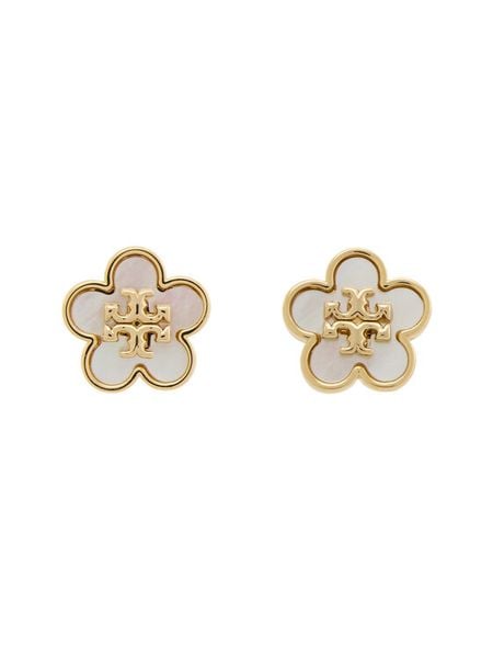 Tory Burch Kolczyki Kira Flower 157351 Złoty. Żółte kolczyki damskie Tory Burch, metalowe. Za 714.99 zł.